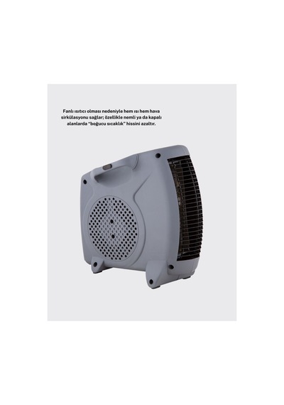 Fanlı Oda Isıtıcısı Termostat Kontrollü Soğuk Hava Üfleme Modu Yeni Nesil - Hs08375970-9835 Renkli