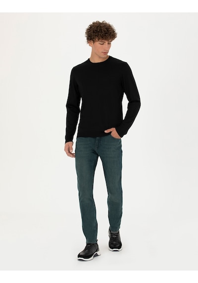 Pierre Cardin Erkek Siyah Triko Kazak 50270054-vr046 Siyah