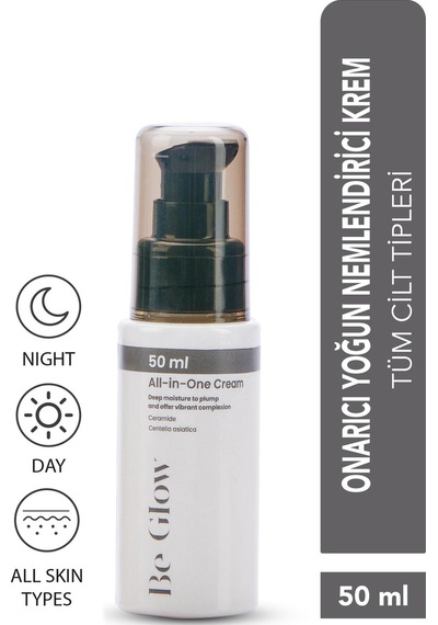BeGlow All in One Yoğun Nemlendirici ve Onarıcı Cilt Bakım Kremi 50 ML﻿﻿