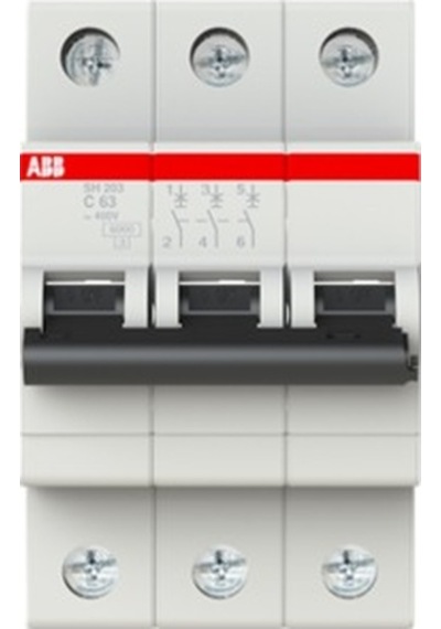 Abb Sh203-C63 3X63A C Tipi Otomatik Sigorta