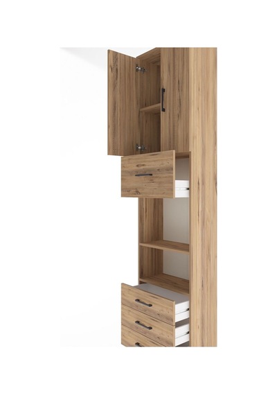 Arges Dolap 4 Raflı 4 Çekmeceli 2 Kapaklı 60x30x243 Çam-çam Atlas Çam Arges Dolap 4 Raflı 4 Çekmeceli 2 Kapaklı 60x30x243 Çam-çam Atlas Çam