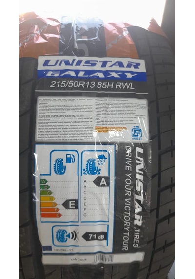 Unistar 215/50R13 85H Galaxy Rwl Beyaz Yazılı Yaz Lastiği 2025