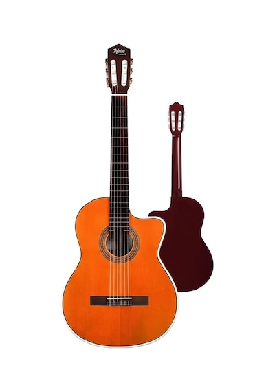 Midex Cg390M-Xbag Klasik Gitar 4/4 Sap Ayarlı Kesik Kasa Çanta + Tuner + Askı + Capo + Metod + Pena
