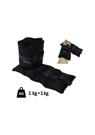 El-ayak Bilek Ağırlığı 1 Kg 1 Kg 2 Adet Toplam 2 Kg Siyah Kum Torbası Ayarlanabilir Cırt