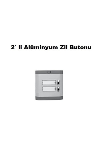 2 Li Alüminyum Zil Butonu