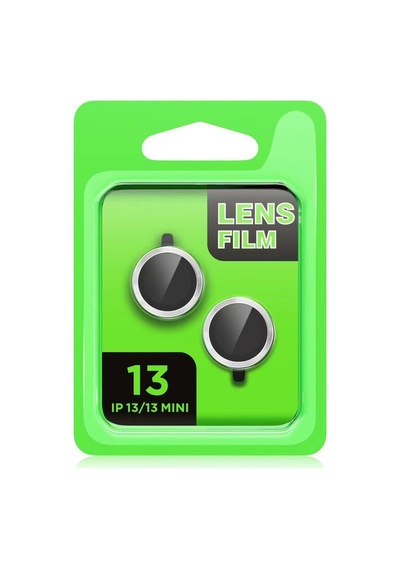 iPhone Uyumlu 13 Raze Metal Kamera Lens - Mavi Çok Renkli