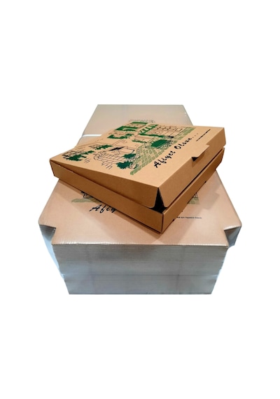Karton Pizza Kutusu 33X33X4 Cm 100' Lü