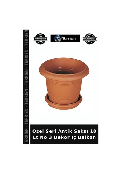Özel Seri Antik Saksı 10 Lt No 3 Dekor İç Balkon