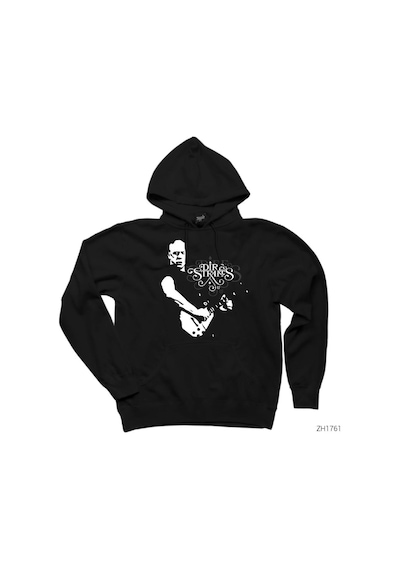 Dire Straits Guitar Siyah Kapşonlu Sweatshirt Hoodie Siyah