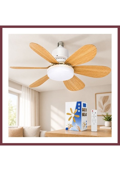 Storeşahin Kumandalı Tavan Vantilatör Avize - 6 Kanat 52cm 3 Kademe Shn0720
