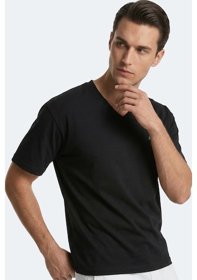Slazenger Katre Erkek Oversıze Siyah Tişört