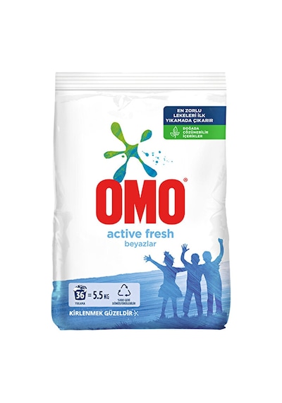 4 Adet Omo Active Fresh 5,5 Kg Beyazlar 63270290