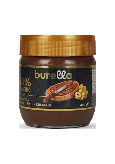 Burella Kakaolu Fındık Parçacıklı Krema %28 400 G