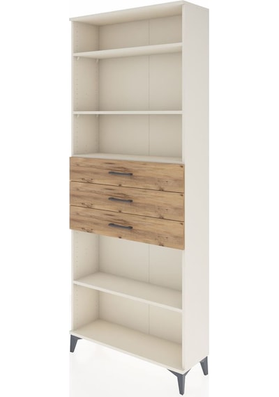 Arges Dolap 4 Raflı 3 Çekmeceli 88x30x221 Aytaşı-çam Aytaşı