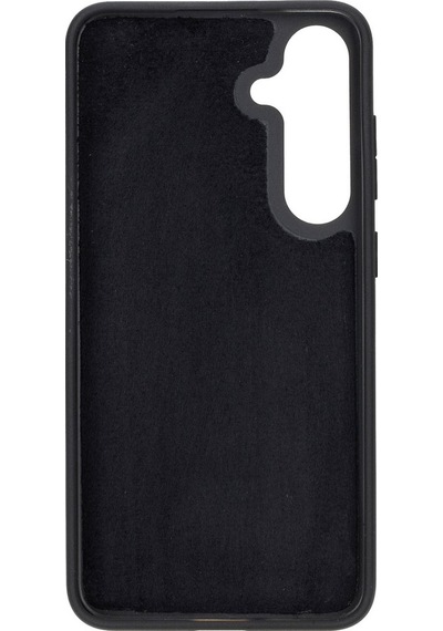 Bouletta Samsung Galaxy Uyumlu S25 Plus Hakiki Deri El Yapımı Cüzdanlı Kılıf Siyah