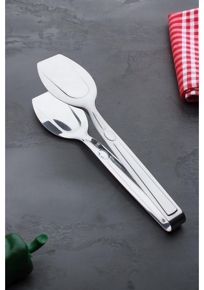 Çelik Servis Pasta Maşası - 24 Cm Çelik Metalik