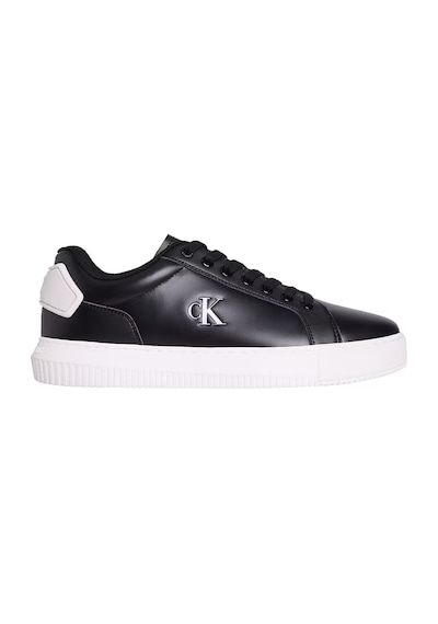 Calvin Klein Erkek Chunky Cupsole Ru Patch Lth Sneakers - Siyah Black/bright White Calvin Klein Erkek Chunky Cupsole Ru Patch Lth Sneakers - Siyah Black/bright White