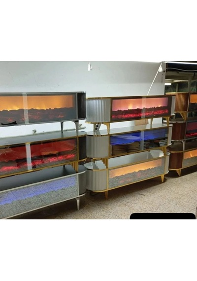 Bluetoothlu Şömineli Tv Ünitesi170x55x38 Açık Ceviz Bluetoothlu Şömineli Tv Ünitesi170x55x38 Açık Ceviz