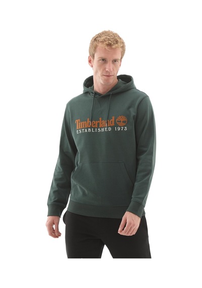 B0a5mx83171-r Timberland Establıshed 1973 Embroidered Logo Loopba Erkek Sweatshirt Yeşil B0a5mx83171-r Yeşil