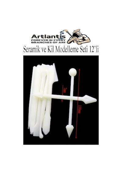Seramik Kil Çömlek Modelleme Seti 12 Parça 1 Paket Polimer Kil Şekillendirici Modelaj Oyma Temizleme Marzipan Çiçe Diğer