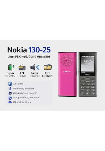 Yüksek Sesli Büyük Ekran Büyük Tuş Cep Telefonu