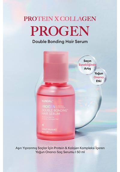 Aşırı Yıpranmış Saçlara Yoğun Onarıcı Saç Serumu Kundal Progen Double Bonding Hair Serum