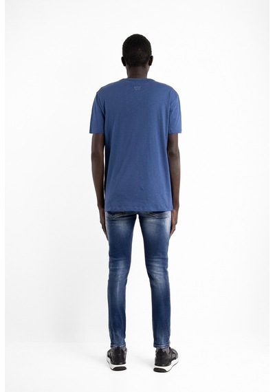 The Wıld Walkıng Erkek Sıfır Yaka T-Shirt-Mavi