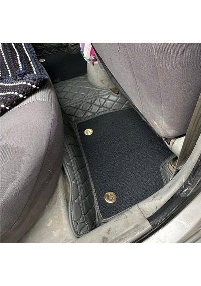 Hyundai Accent Admira 2006-2012 Arası Aracına Özel 8d Çift Katmanlı Havuzlu Paspas Takım Gri