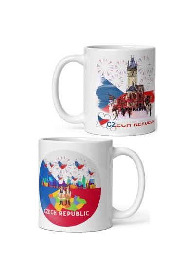 Çek Cumhuriyeti Kupa Bardak 2 Adet Seyahat Hatıra Czech Republic Mug