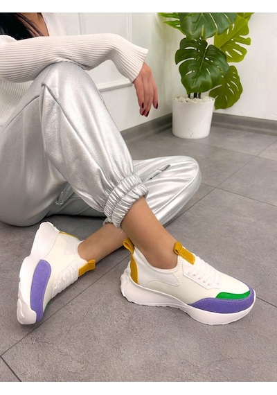 Erva'nın Butiği Beyaz Lila Triko Mines Kadın Bağcıklı Sneakers-5220 Beyazlila Triko Erva'nın Butiği Beyaz Lila Triko Mines Kadın Bağcıklı Sneakers-5220 Beyazlila Triko