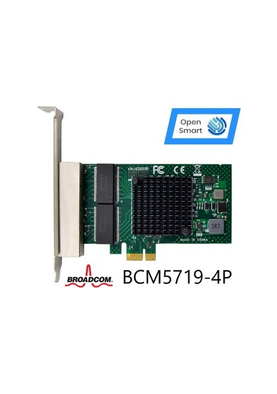Open Smart 4 Port Broadcom BCM5719-4P Ethernet Kart - OPS7209BCM