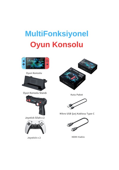 Wearfitpro M20pro Tv Bağlantılı Elde Kullanılabilir Oyun Konsolu Joystick Ve Stand  Gamepad Oyun Konsolu