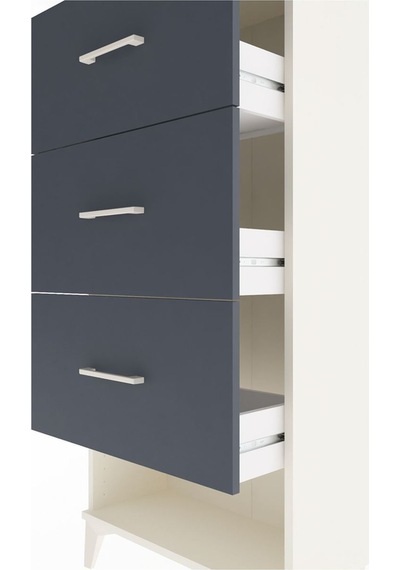 Arges Dolap 3 Çekmeceli 60x30x134 Aytaşı-antrasit Aytaşı Arges Dolap 3 Çekmeceli 60x30x134 Aytaşı-antrasit Aytaşı