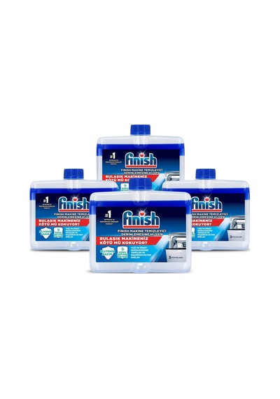 Finish Bulaşık Makinesi Temizleyici Sıvı 250 MLx 4