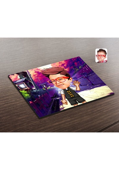 Kişiye Özel Erkek Çocuk Karikatürlü Ahşap Puzzle-2
