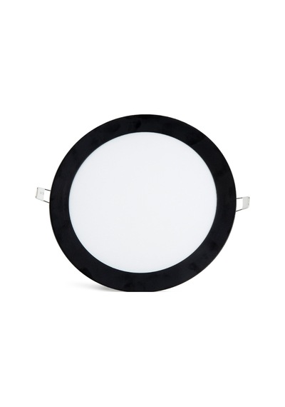 Noas 18w Led Panel Yuvarlak Sıva Altı Siyah Kasa Beyaz Işık 6500k Yl10-1800-s