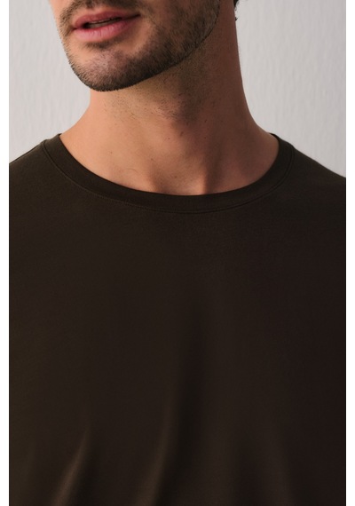 Suwen Casual Essentials Erkek Uzun Kollu T-shirt Sh27409607s187 Haki