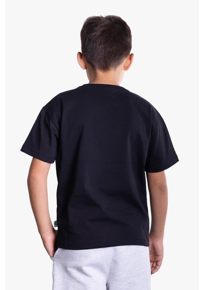 Little's World The Beach Unisex Çocuk Tshirt Siyah