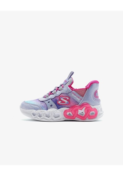 Skechers Kız Çocuk Mor Işıklı Spor Ayakkabı Lavanta/çoklu