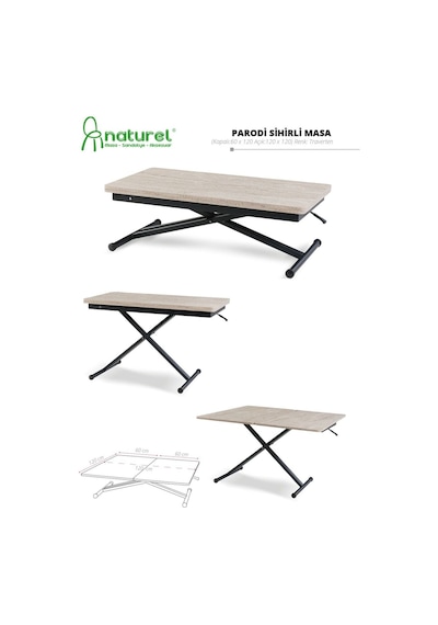 Hc Naturell Masa & Sandalye & Aksesuar Parodi Akıllı Masa Kahverengi Hc Naturell Masa & Sandalye & Aksesuar Parodi Akıllı Masa Kahverengi