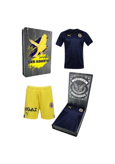 Fenerium Fenerbahçe Antrenman Çocuk T-shirt + Şort Set Kutulu 001