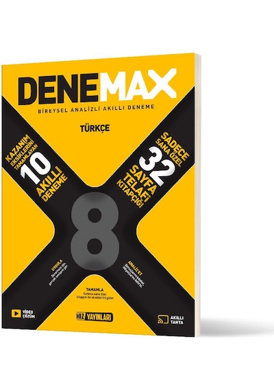 Denemax 8. Sınıf Türkçe 10 Lu Akıllı Deneme