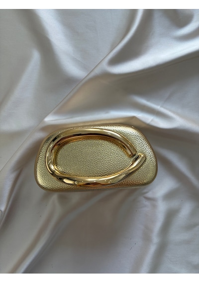 Öznora Babil Model Gold Desenli Abiye El Ve Omuz Çantası Çok Renkli