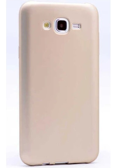 Samsung Uyumlu Galaxy J5 Kılıf Zore Premier Silikon Kapak Gold