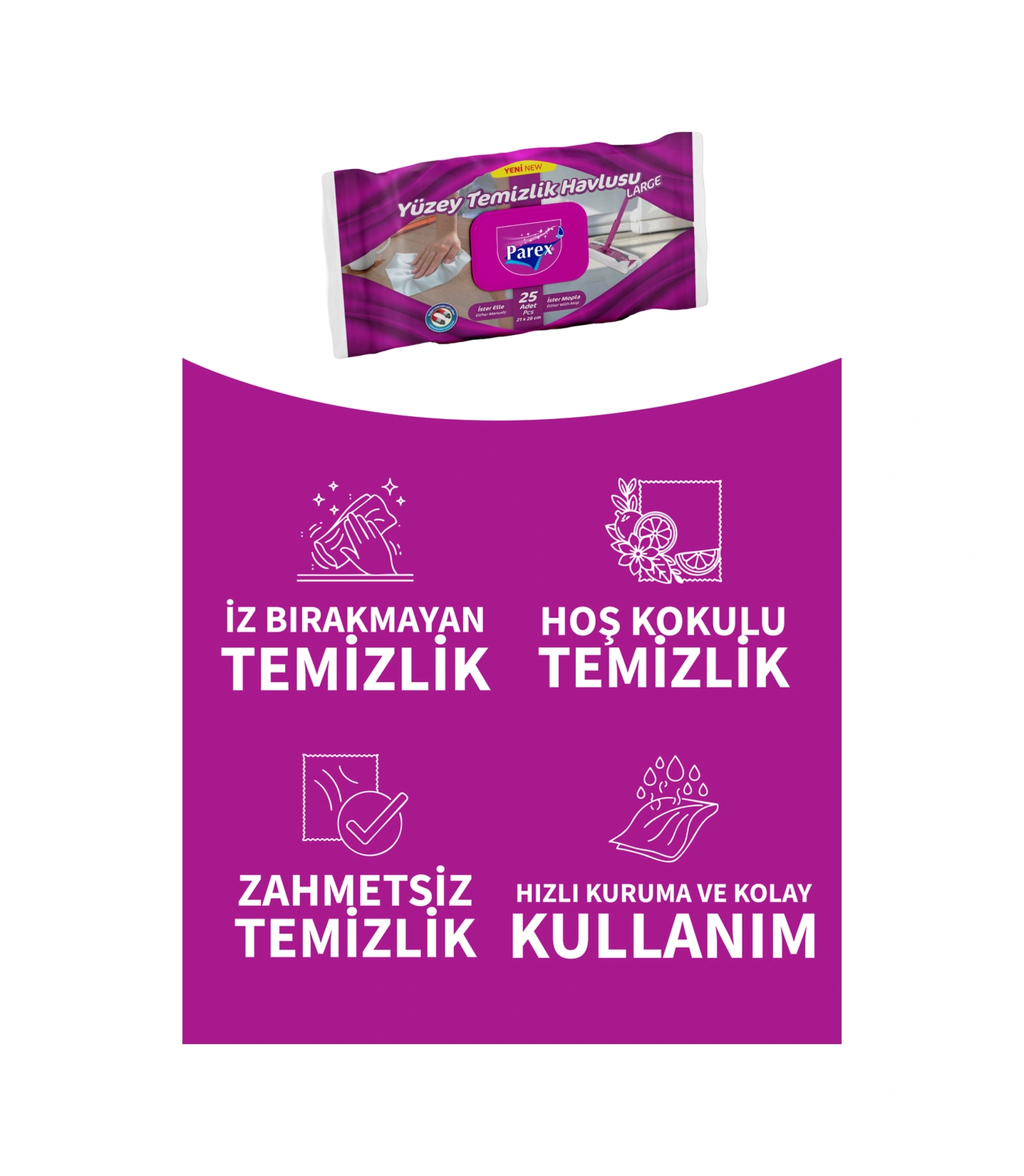 Yüzey Temizlik Havlusu Large 25 Li Diğer