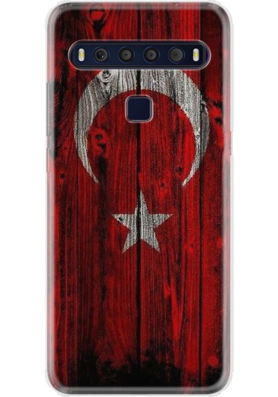 Tcl 10L Kilif Desenli Silikon Kilif Sanli Türk Bayragi 2 1317 499458154