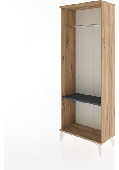 Arges Dolap Tek Raflı Kapaklı Tek Askılı 60x30x163 Çam-antrasit Atlas Çam Arges Dolap Tek Raflı Kapaklı Tek Askılı 60x30x163 Çam-antrasit Atlas Çam