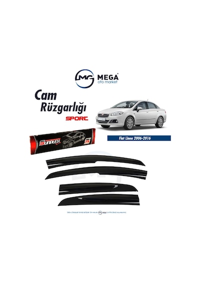 Fiat Linea 2006-2016 Cam Rüzgarlık Mugen Tip Sunplex