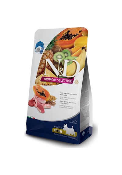 N&D Tropical Selection Kuzu Etli ve Tropikal Meyveli Mini Irk Yetişkin Köpek Maması 1500 G