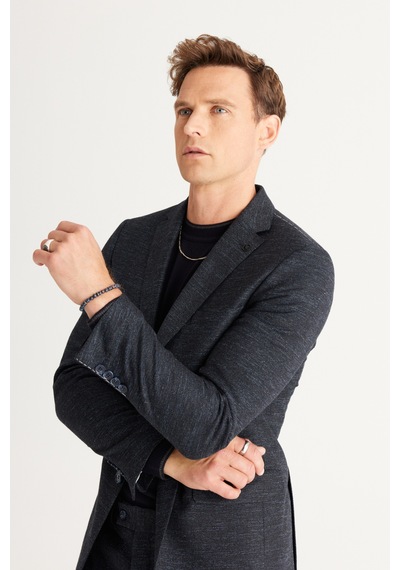 AC&Co / Altınyıldız Classics Erkek Lacı Slim Fit Dar Kesim Mono Yaka Yünlü Desenli Takım Elbise Lacı AC&Co / Altınyıldız Classics Erkek Lacı Slim Fit Dar Kesim Mono Yaka Yünlü Desenli Takım Elbise Lacı